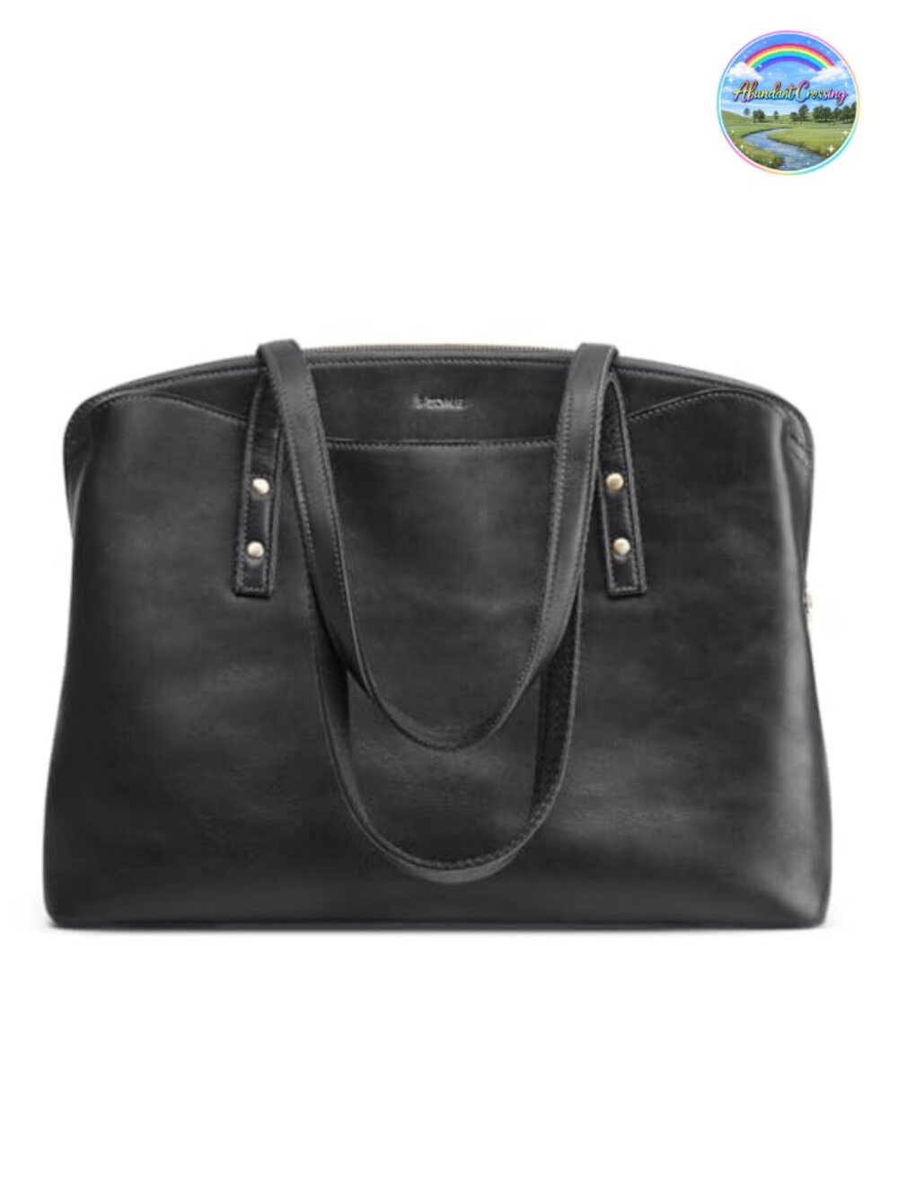 Full Grain Cattle Leather Tote Bag Large Capacity Shoulder Handbag